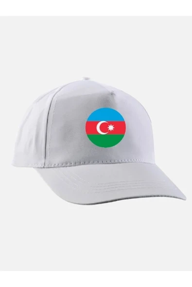 Özcan Tasarım Azerbaycan Baskılı Şapka - Azerbaycan Bayraklı Şapka ürün görseli