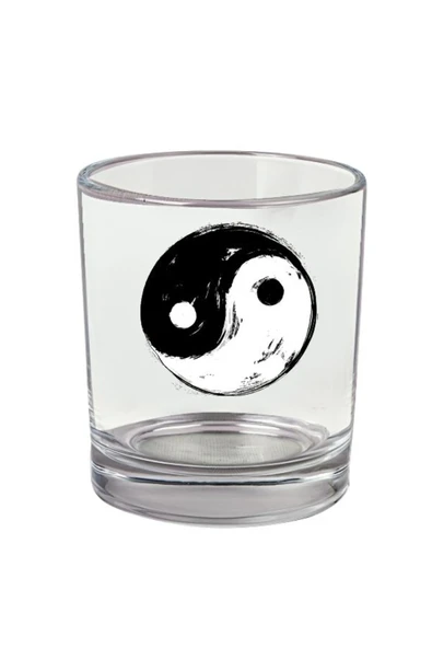 Özcan Tasarım İyilik ve Kötülük Sembolü Viski Bardağı - Sebollü Bardak ürün görseli