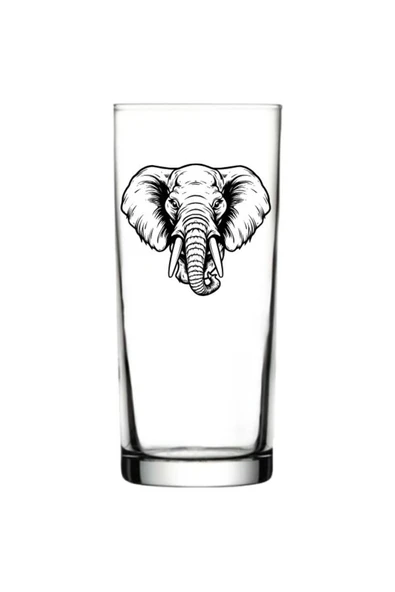 Özcan Tasarım Fil Baskılı Rakı Bardağı - Filli Rakı Bardağı ürün görseli