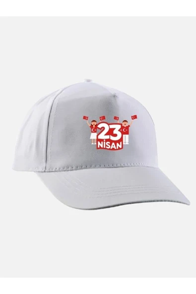 Özcan Tasarım 23 Nisan Baskılı Şapka - 23 Nisan Şapkası - 1