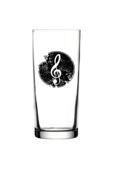 Özcan Tasarım Nota Baskılı Rakı Bardağı - Müzik Model Rakı Bardağı ürün görseli