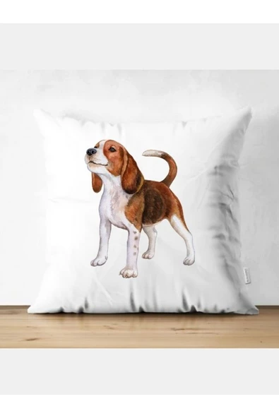 Özcan Tasarım Köpek Model Kırlent Kılıfı - Köpek Yastık Kılıfı ürün görseli