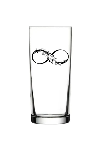 Özcan Tasarım Sonsuzluk Baskılı Rakı Bardağı - Sonsuzluk Model Rakı Bardağı ürün görseli