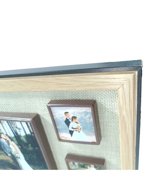 5'li Ahşap Fotoğraflı Magnet Çerçeve - 18x33 HK5023 - Resim 4