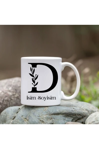 Özcan Tasarım Kişiye Özel D Harfi Bardak - İsim Yazılı Bardak - İsimli Bardak ürün görseli