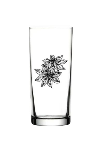 Özcan Tasarım Anason Baskılı Rakı Bardağı - Anasonlu Rakı Bardağı ürün görseli