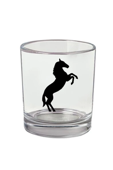 Özcan Tasarım At Baskılı Viski Bardağı - Atlı Bardak ürün görseli