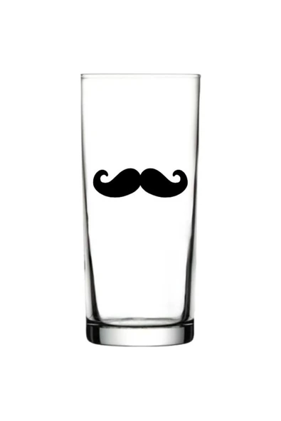 Özcan Tasarım Bıyık Baskılı Rakı Bardağı - Bıyıklı Rakı Bardağı ürün görseli