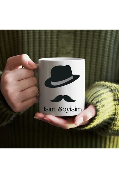Özcan Tasarım Kişiye Özel Erkek İçin İsim Yazılı Bardak - İsimli Bardak ürün görseli
