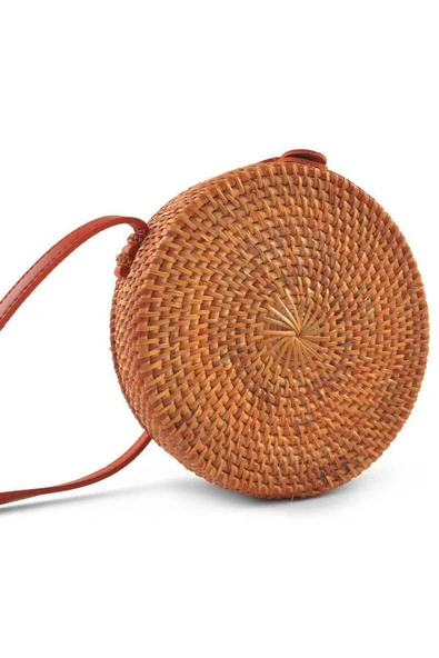 El Yapımı Hasır Rattan Yuvarlak Kutu Çanta ürün görseli