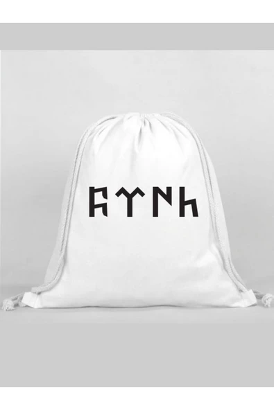 Özcan Tasarım Türk Baskılı Sırt Çantası - İp Büzgülü Spor Çanta ürün görseli