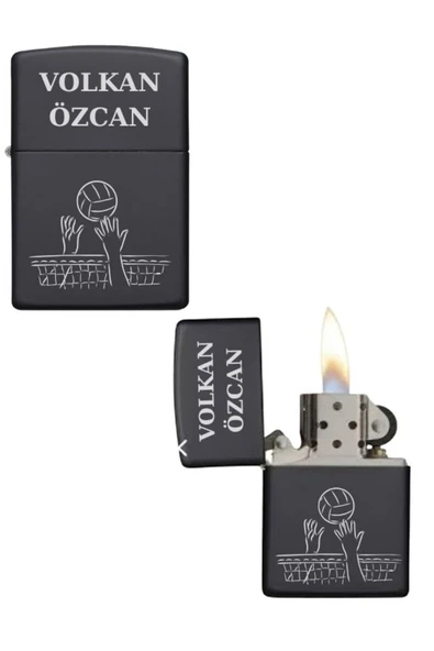 Özcan Tasarım Kişiye Özel Voleybol Model Metal Çakmak ürün görseli