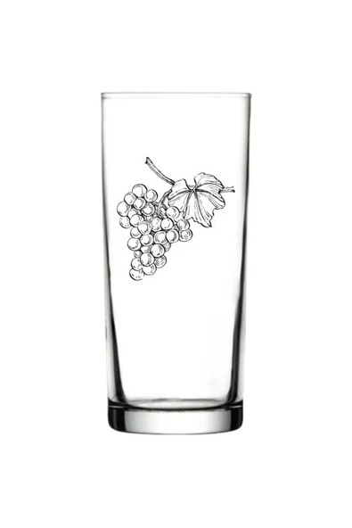 Özcan Tasarım Üzüm Baskılı Rakı Bardağı - Üzümlü Rakı Bardağı ürün görseli