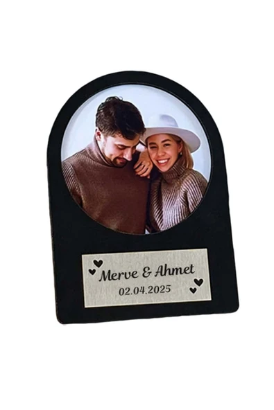 Özcan Tasarım Kişiye Özel Ahşap Fotoğraf Çerçevesi - Yazılı Çerçeve ürün görseli