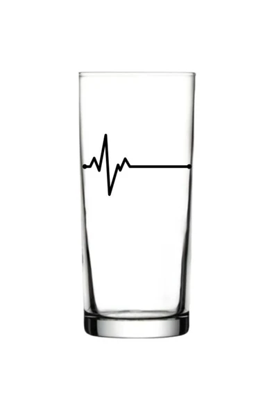 Özcan Tasarım Kalp Atışı Baskılı Rakı Bardağı - Kalp Atışlı Rakı Bardağı ürün görseli