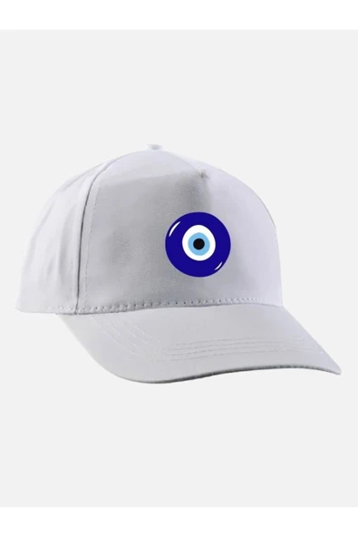 Özcan Tasarım Nazar Boncuğu Baskılı Şapka - Nazarlı Şapka ürün görseli