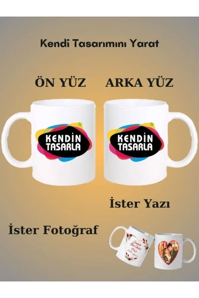 Özcan Tasarım Kişiye Özel Bardak - Resimli Bardak - Yazılı Bardak - Özel Tasarım Bardak ürün görseli