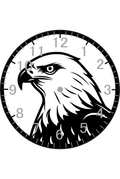Özcan Tasarım Kartal Model Duvar Saati - Kartallı Saat ürün görseli