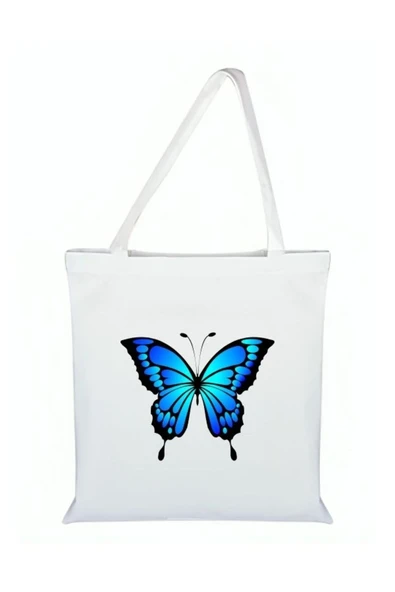 Özcan Tasarım Nazar Boncuğu Baskılı Bez Çanta - Nazar Boncuklu Çanta ürün görseli