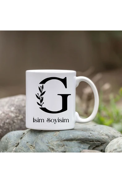Özcan Tasarım Kişiye Özel G Harfi Bardak - İsim Yazılı Bardak - İsimli Bardak ürün görseli