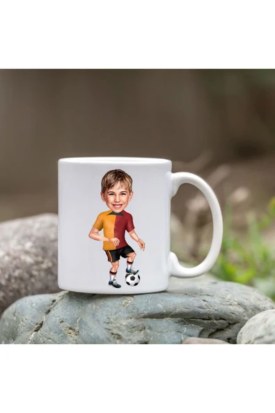 Özcan Tasarım Kişiye Özel Bardak - Karikatür Bardak - Sarı Kırmızı Bardak ürün görseli