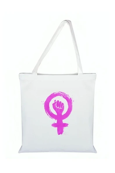 Özcan Tasarım Kadın Baskılı Bez Çanta - Kadın Çanta ürün görseli