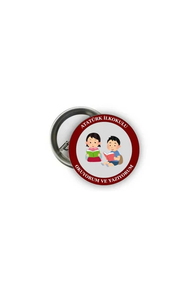 Özcan Tasarım Okuyorum Rozeti - Yazıyorum Rozeti - Okuyorum ve Yazıyorum Rozeti ürün görseli