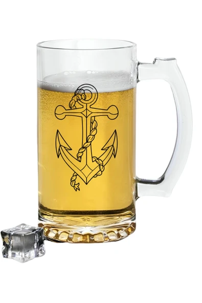 Özcan Tasarım Denizci Baskılı Bira Bardağı - Bira Bardağı ürün görseli