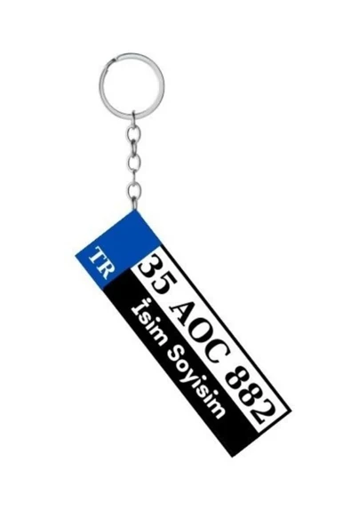 Özcan Tasarım Kişiye Özel Plaka Anahtarlık - İsimli Plaka Anahtarlık ürün görseli