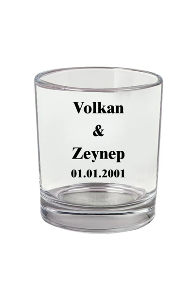 Özcan Tasarım Kişiye Özel Viski Bardağı - Baskılı Viski Bardağı - İsimli Viski Bardağı - Resimli Viski Bardağı - Resim 4