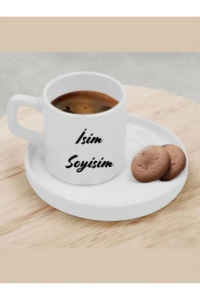 Özcan Tasarım Kişiye Özel İsimli Fincan - Yazılı Türk Kahvesi Fincanı ürün görseli