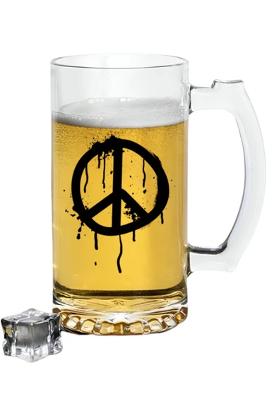 Özcan Tasarım Barış Sembollü Bira Bardağı - Bira Bardak ürün görseli