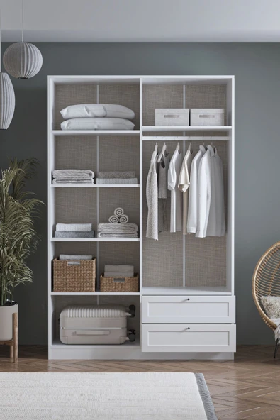 SARMOBİ Terra 4 Kapaklı 2 Çekmeceli Dolap - Resim 4