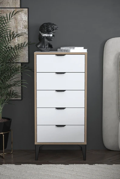 SARMOBİ Arden 5 Çekmeceli Şifonyer , Çamaşırlık ürün görseli