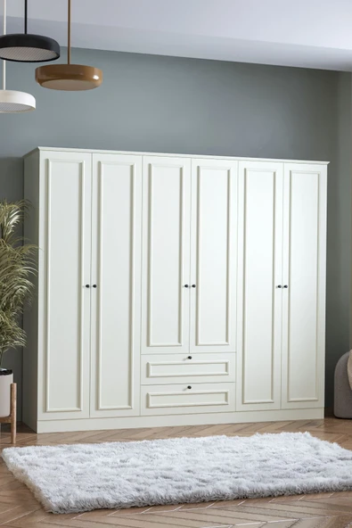 SARMOBİ Mira 6 Kapaklı 2 Çekmeceli Dolap - Resim 3