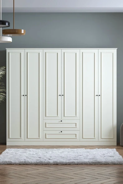 SARMOBİ Mira 6 Kapaklı 2 Çekmeceli Dolap ürün görseli