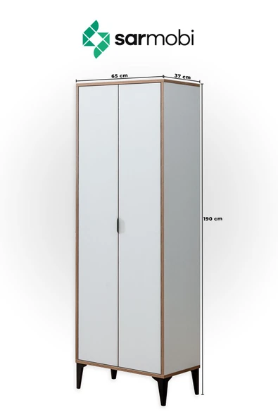 SARMOBİ Arden 2 Kapaklı Çok Amaçlı Dolap - Resim 4