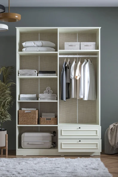 SARMOBİ Mira 4 Kapaklı 2 Çekmeceli Dolap - Resim 4