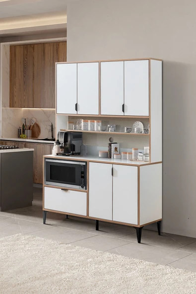 SARMOBİ Arden 7 Kapaklı Kahve Köşesi , Çok Amaçlı Dolap - Resim 2