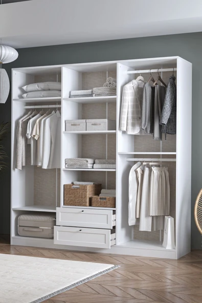 SARMOBİ Terra 6 Kapaklı 2 Çekmeceli Dolap - Resim 4