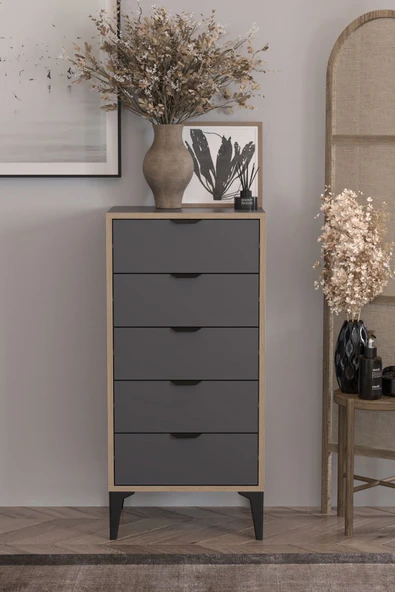 SARMOBİ Arden 5 Çekmeceli Şifonyer , Çamaşırlık ürün görseli