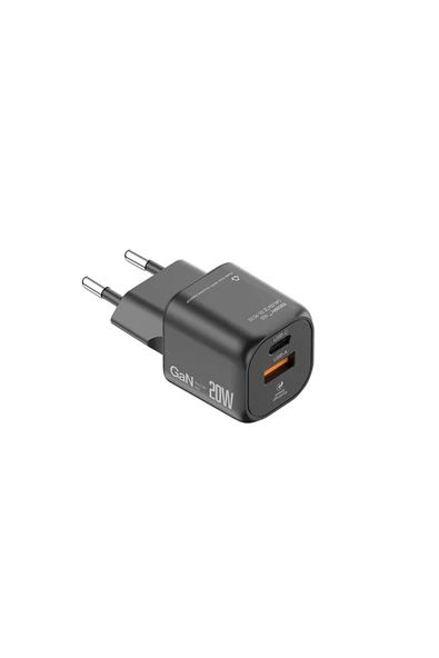 Hi20 Mini Cold 20W Gan Seyahat Şarj Aleti USB A+Usb C