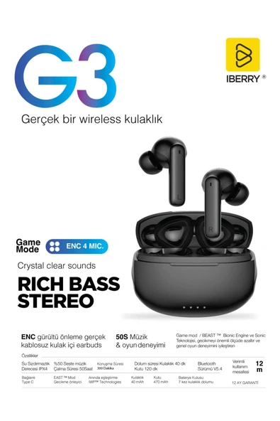 IBERRY G3 TRUE WIRELESS EARBUDS - 4