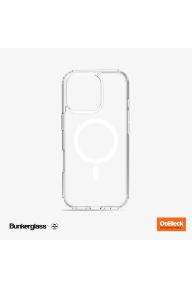 BUNKERGLASS 16 MAGSAFE UYUMLU ŞEFFAF KILIF