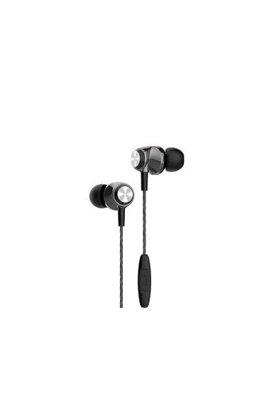 Beyondcool Kumandali Mi?krofonlu Yüksek Bass Kablolu Kulaklik Kulak İçi 3.5 Jak Girişli Si?yah - 3