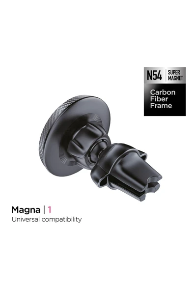 İBERRY MAGNA1 KARBON KLİPSLİ MANYETİK ARAÇ İÇİ TELEFON TUTUCU - 2