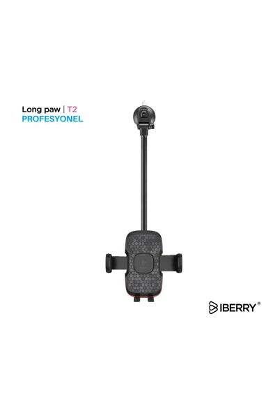 İBERRY LONG PAW T2 VANTUZLU ARAÇ İÇİ TELEFON TUTUCU - 2