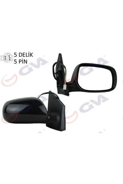 seninoton Dış Dikiz Aynası Sağ Corolla 08 Elektrikli Isıtmalı Astarlı Konveks 5 Fiş Vm-626 - Resim 2