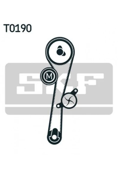 SKF Triger Seti [ Renault Clıo Iı, Kangoo I, Symbol I, Twıngo I 1.2 16v D4f 2001 -, Clıo Iıı 1.2 16v D4f - 1