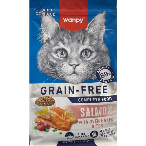 Wanpy Tahılsız Somonlu Yetişkin Kedi Maması 1,5 kg - 2